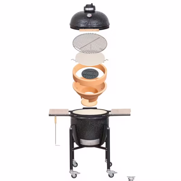 Kamado Monolith Básica Negra con Pies - Imagen 4