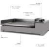 Plancha de Gas Premium G60  Inox. - Imagen 7
