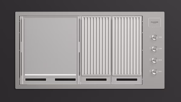 Barbacoa de Gas Encastrable FULGOR Milano 100 INOX con Plancha Teppanyaki - Imagen 2
