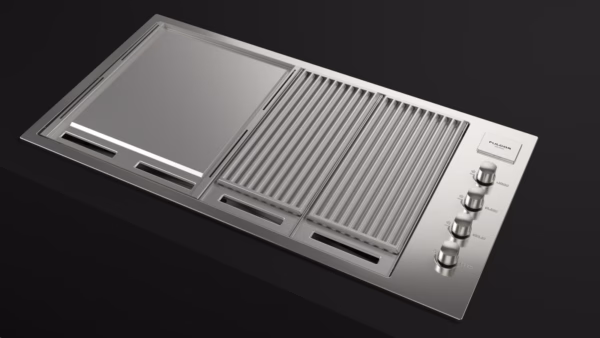Barbacoa de Gas Encastrable FULGOR Milano 100 INOX con Plancha Teppanyaki - Imagen 3
