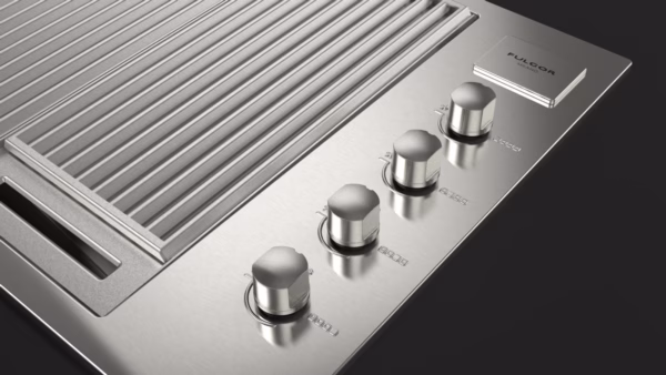 Barbacoa de Gas Encastrable FULGOR Milano 100 INOX con Plancha Teppanyaki - Imagen 4