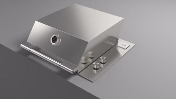Barbacoa de Gas Encastrable FULGOR Milano 60 INOX con plancha Teppanyaki - Imagen 8