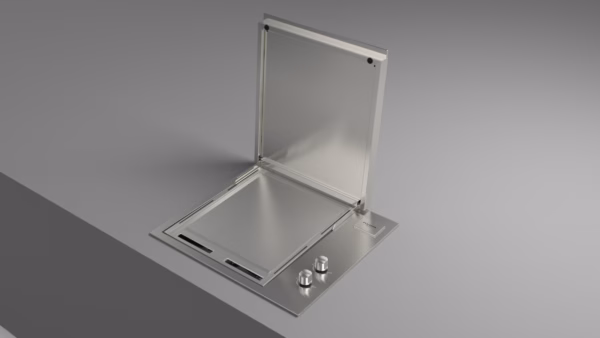 Barbacoa de Gas Encastrable FULGOR Milano 60 INOX con plancha Teppanyaki - Imagen 7
