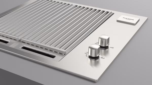 Barbacoa de Gas Encastrable FULGOR Milano 60 INOX con Grill - Imagen 5