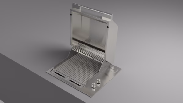Barbacoa de Gas Encastrable FULGOR Milano 60 INOX con Grill - Imagen 7