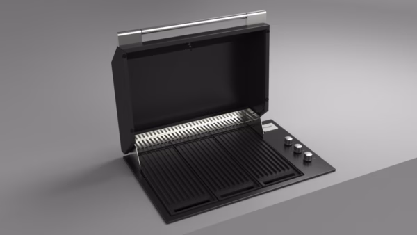 Barbacoa de Gas Encastrable FULGOR Milano 100 NEGRA - Imagen 6