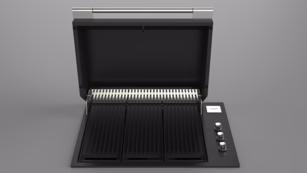 Barbacoa de Gas Encastrable FULGOR Milano 100 NEGRA - Imagen 5