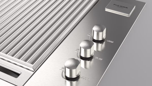 Barbacoa de Gas Encastrable FULGOR Milano 80 INOX - Imagen 4
