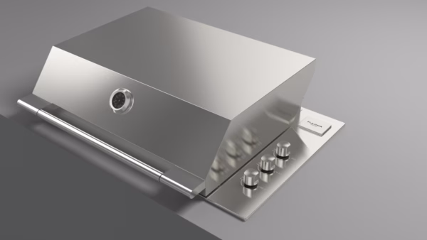 Barbacoa de Gas Encastrable FULGOR Milano 80 INOX - Imagen 6