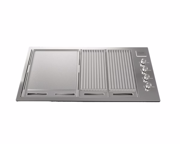 Barbacoa de Gas Encastrable FULGOR Milano 100 INOX con Plancha Teppanyaki